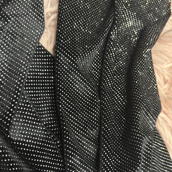 Zara Black and Silver Dotted Leggings - Picture 3 of 4